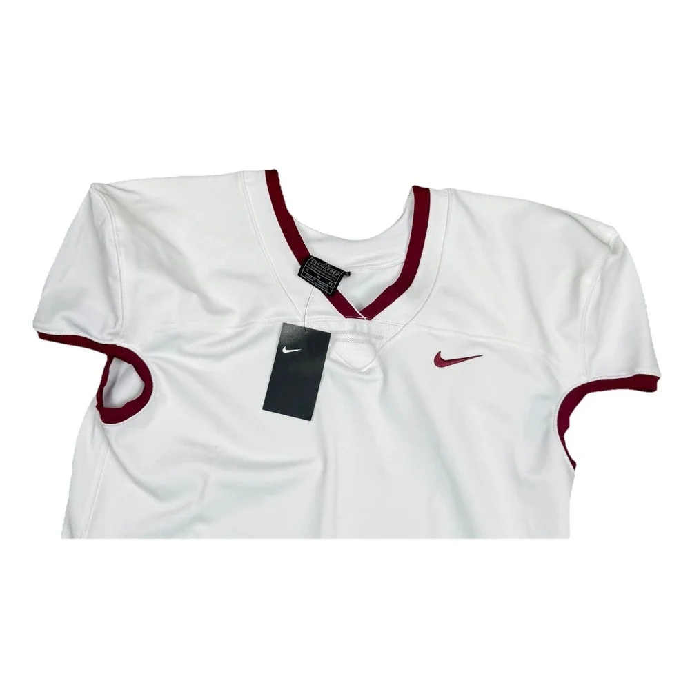 Nike Team Vapor Untouchable‎ Jersey Men's XL White Maroon Vented AO4800 NWT